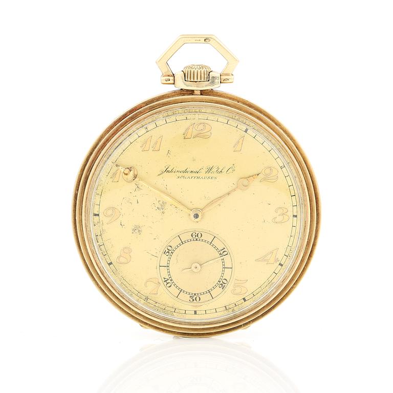 HERRFICKUR, guld 14K, International Watch Co, Schaffhausen. 1900-talets första hälft. Tot ca 66 gram.