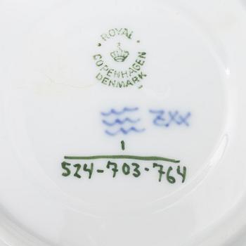 Royal Copenhagen, a 36-piece tea service, 'Blue Fluted', Denmark.