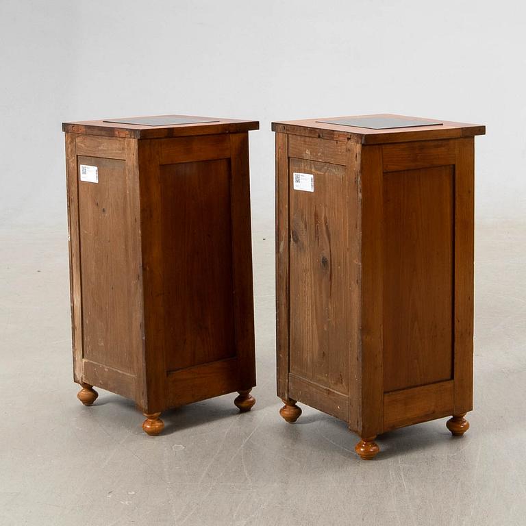 Sängbord, ett par, Art Deco, 1900-talets första hälft.