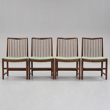 HANS J WEGNER, 4 stolar, från Aarhus Rådhus, snickarmästare Axel I Sørensen, Danmark 1941.