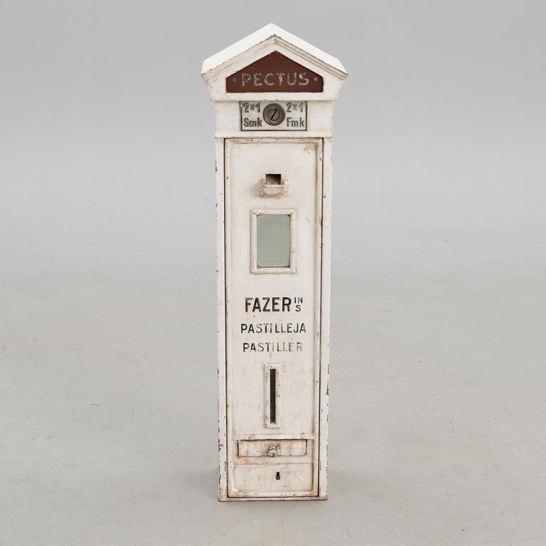 KARKKIAUTOMAATTI, Fazer Pectus-pastilleja, 1920-luku.