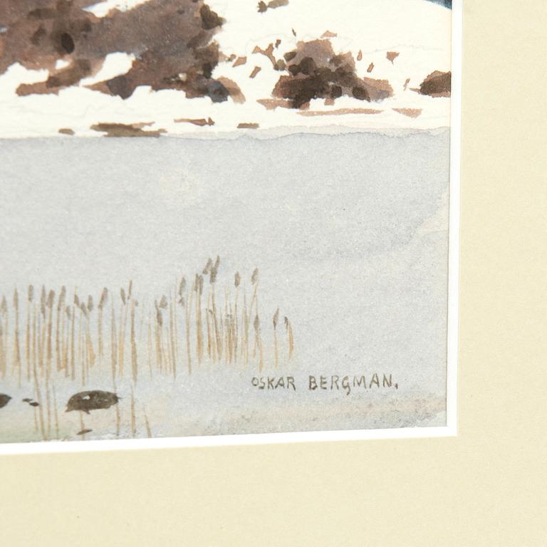 Oskar Bergman, Winter landscape.