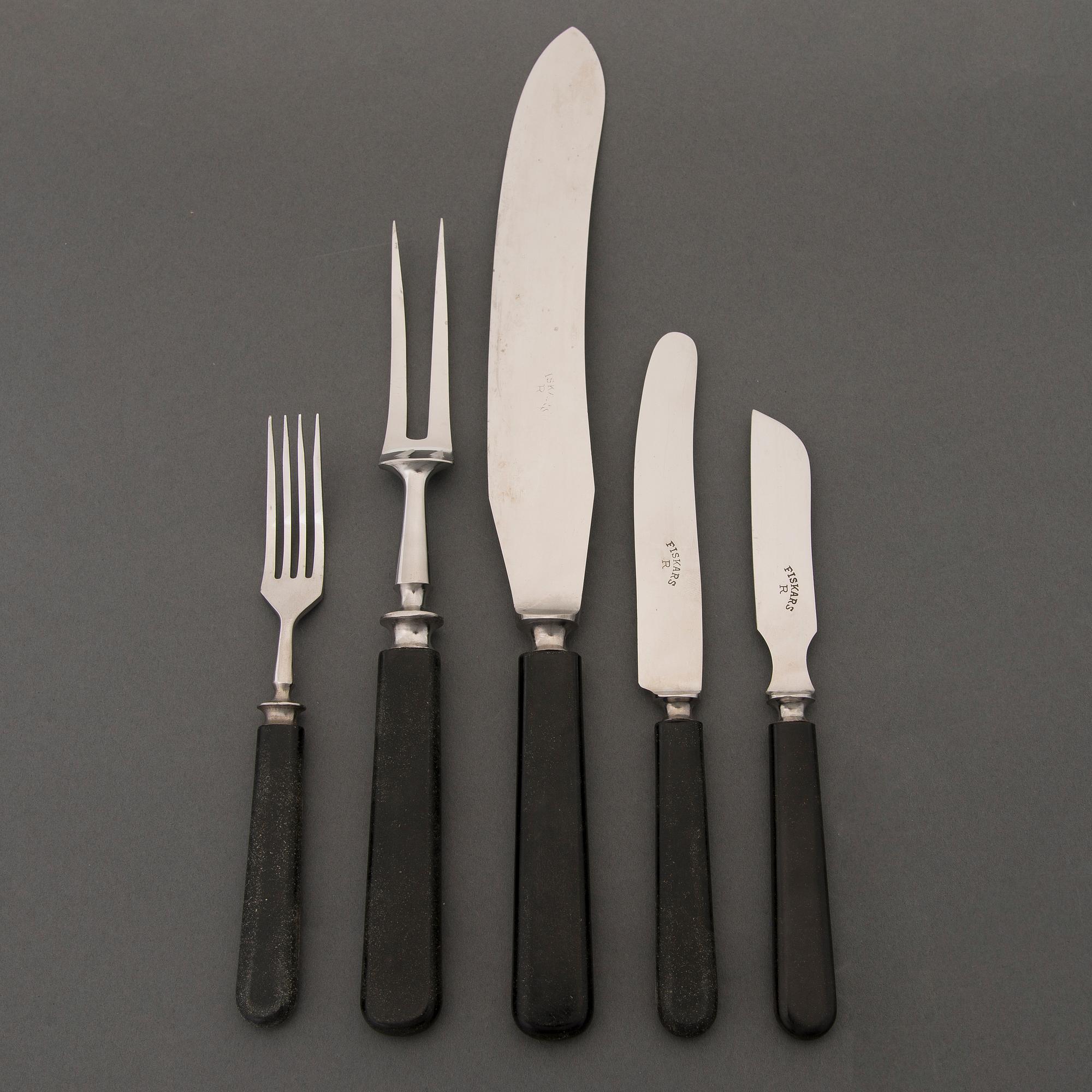 BESTICK, 15 delar, Fiskars, Finland 1920-30-tal.