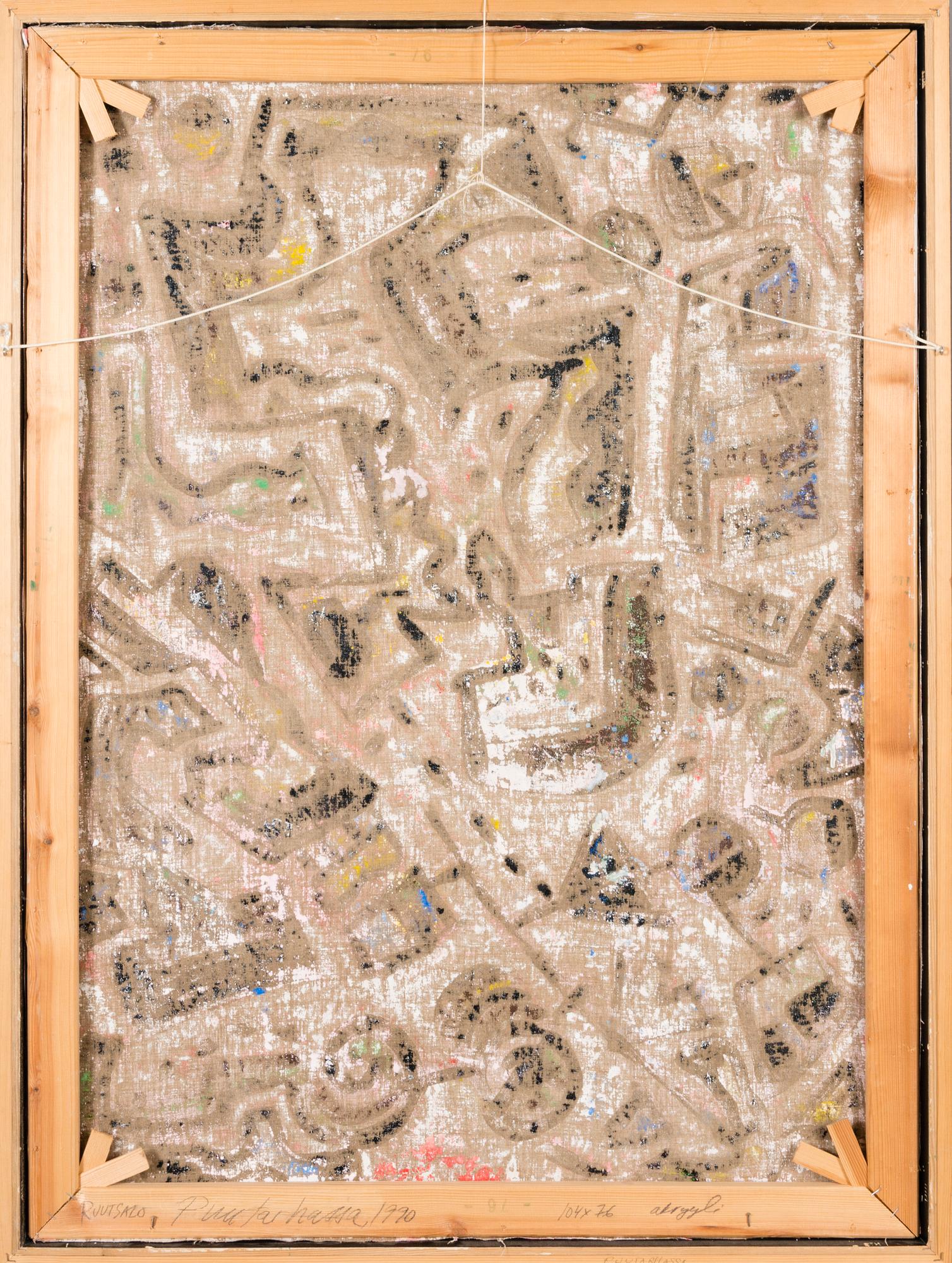 EINO RUUTSALO, acrylic on canvas, signed and dated -90.