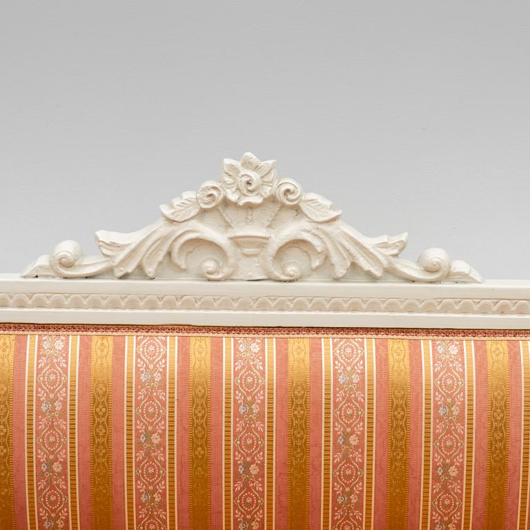 A Gustavian style sofa, 19th century.