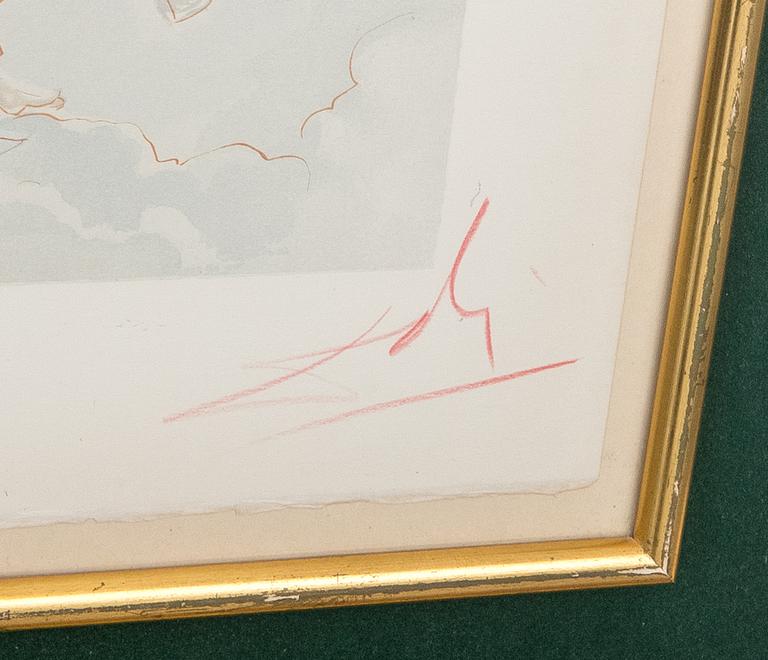 SALVADOR DALÍ, färglitografi. Signerad och nr 114/150.