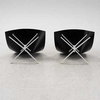 Jurgen Laub & Markus Jehs, a pair of 'JL10' easy chairs, Fritz Hansen, Denmark, 2008.