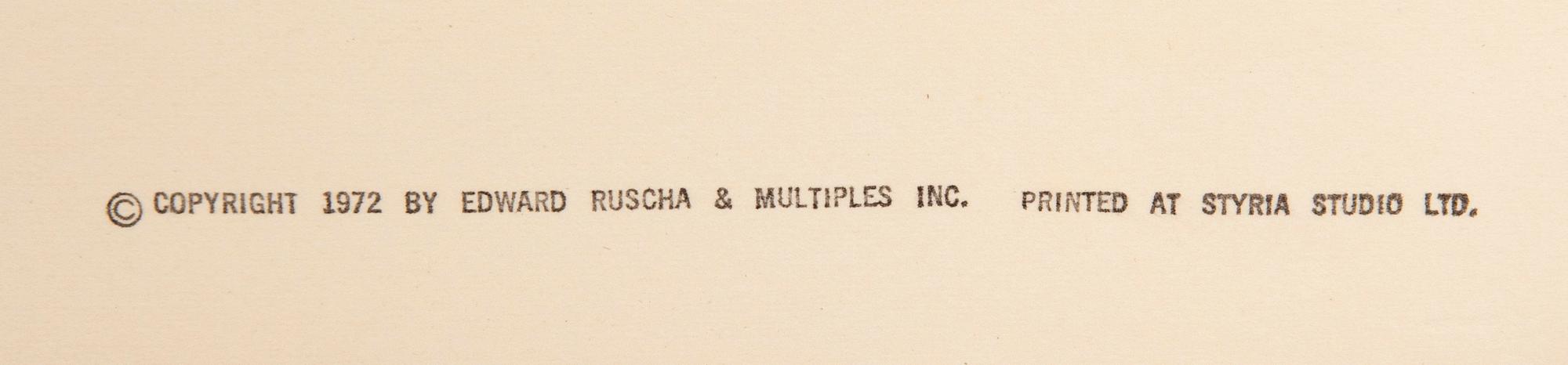 Ed Ruscha, "Pearl Dust Combination" from the series "Insects".