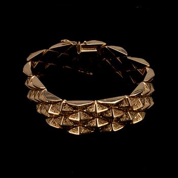 ARMBAND, 18K guld. Italien 1950-tal. Vikt 43 g.