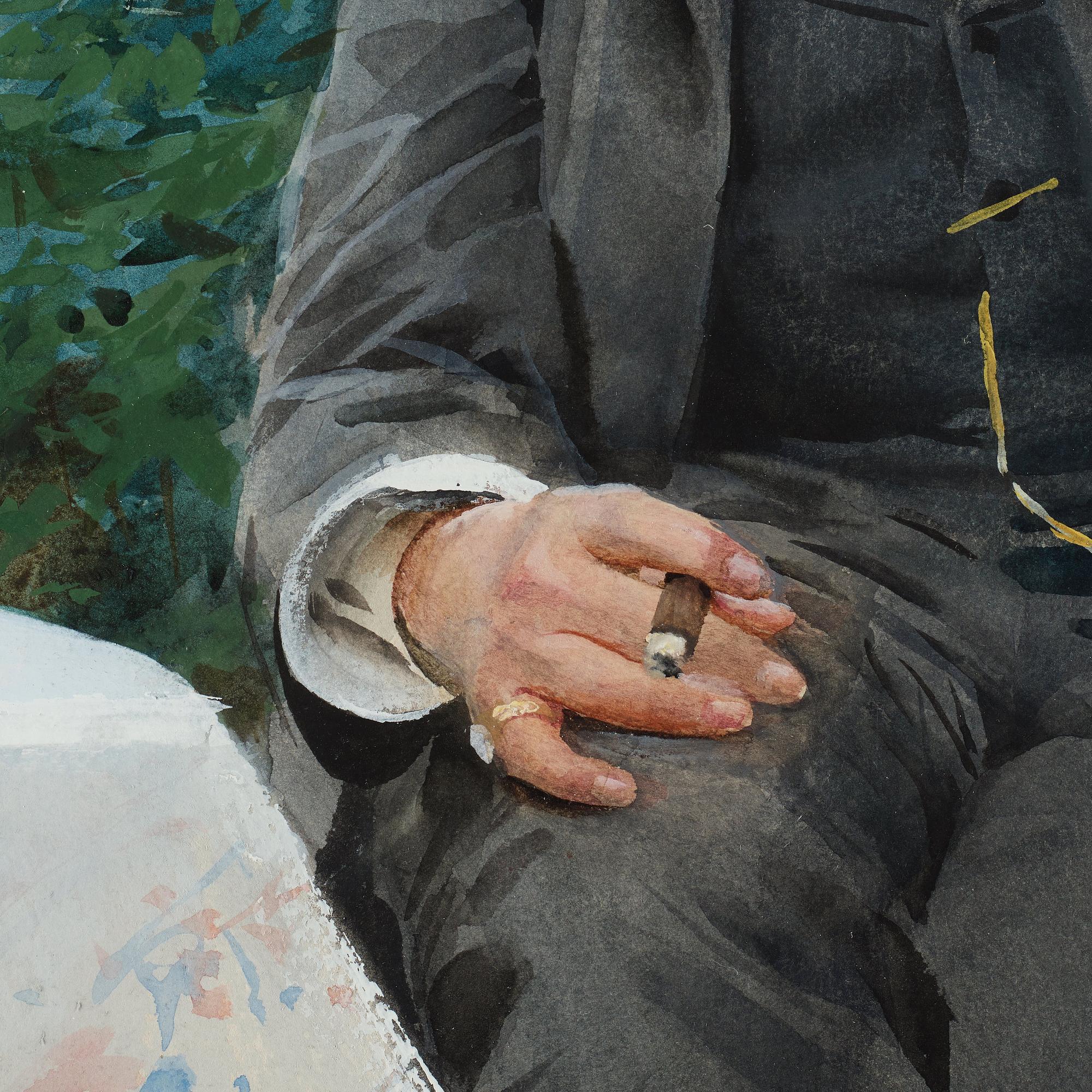 Anders Zorn, ”Frukost i det gröna” (Grosshandlare Adolf Magnus).
