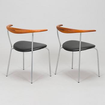 Hans J. Wegner, six mid-20th century 'PP701' armchairs for Johannes  Hansen Denmark.