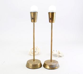 A pair of EWÅ table lamps later part of the 20th century.