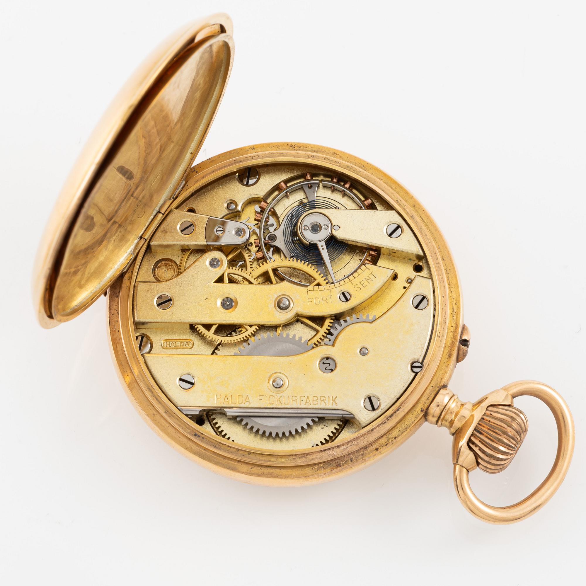 Halda, pocket watch, 50 mm.