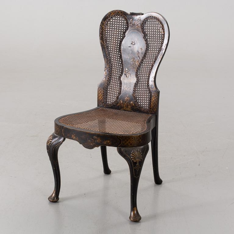 A ROCOCO STYLE CHAIR FROM CA 1900.