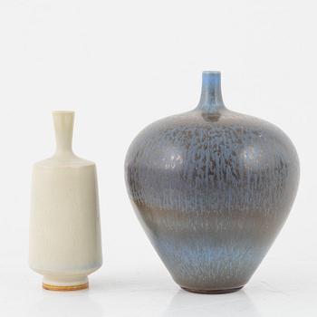 Berndt Friberg, three stoneware vases and a bowl, Gustavsbergs studio 1967-68, and Gustavsberg.