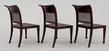 BORD samt STOLAR, 4 delar, troligen Nordiska Kompaniet, 1920-tal.