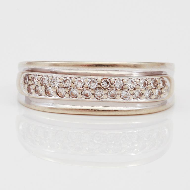 RING, diamanter, svenska stämplar.