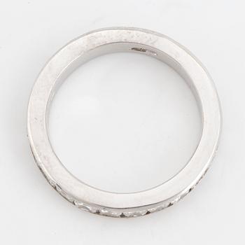 Eternity princess-cut diamond ring.