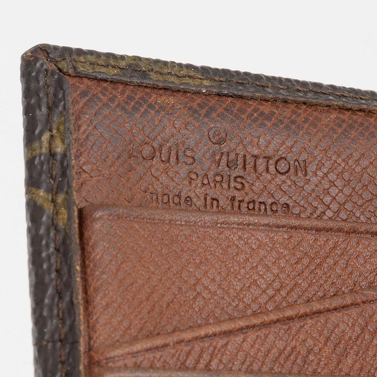 Louis Vuitton, väska, "Cartouchière", samt plånbok, 1970-tal.