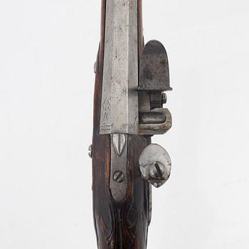 A flintlock pistol, second half of the 18th Century.