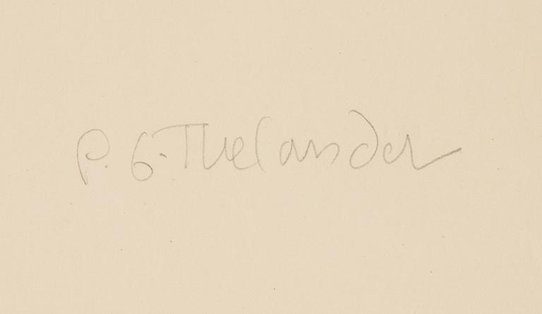 PG Thelander, etching with separtin coloured plates, 1965, signed 8/20.