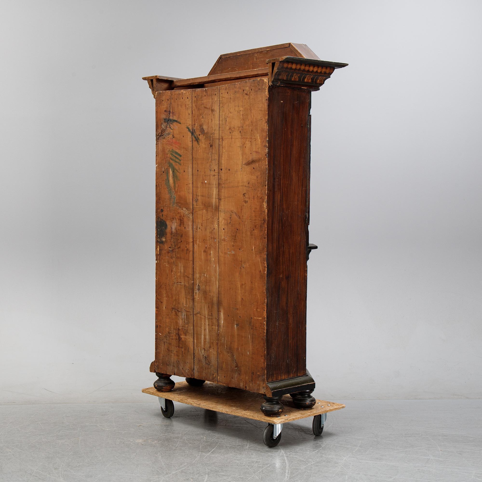 A painted cabinet, Dalarna, Sweden, dated 1790.