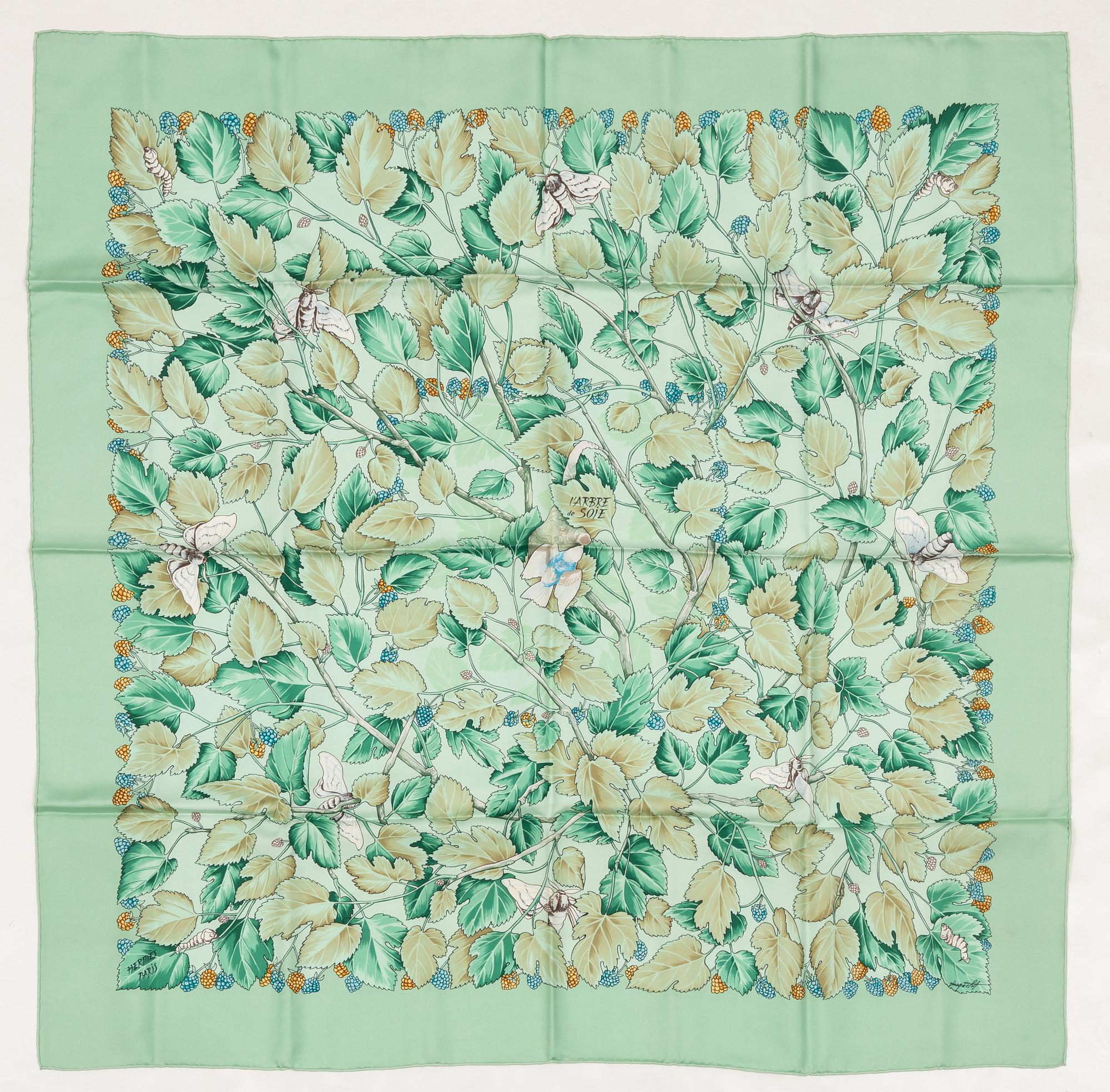 Hermès, scarf, "L'arbre de soie'".