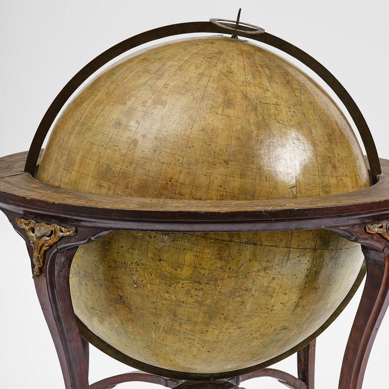 A celestial globe by A. Åkerman (manufacturer of globes in Uppsala 1759-78), 1766.