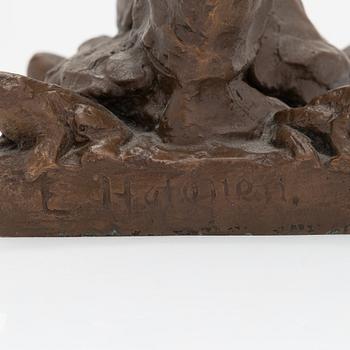 Emil Halonen, skulptur, brons, signerad och numrerad 4/20, eftergjutning.