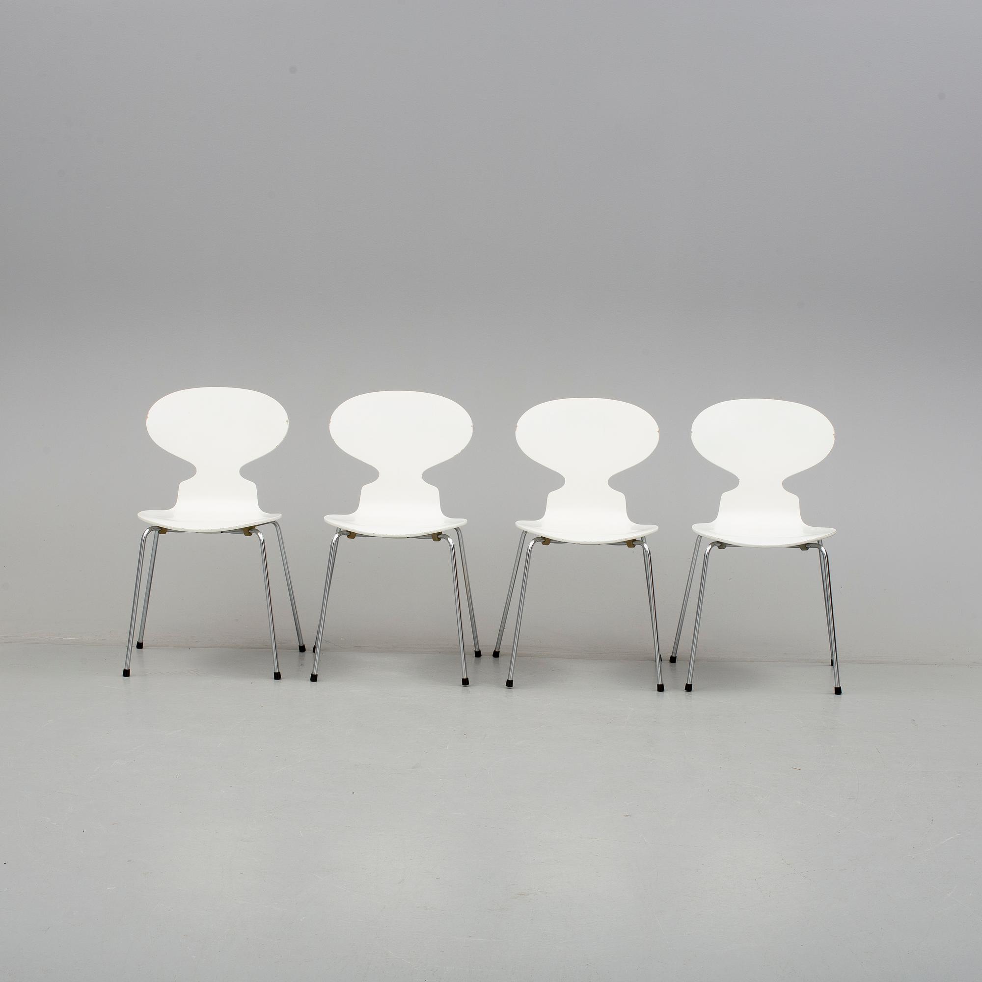 STOLAR, 4 st, "Myran", Arne Jacobsen, Fritz Hansen, 1979-80.