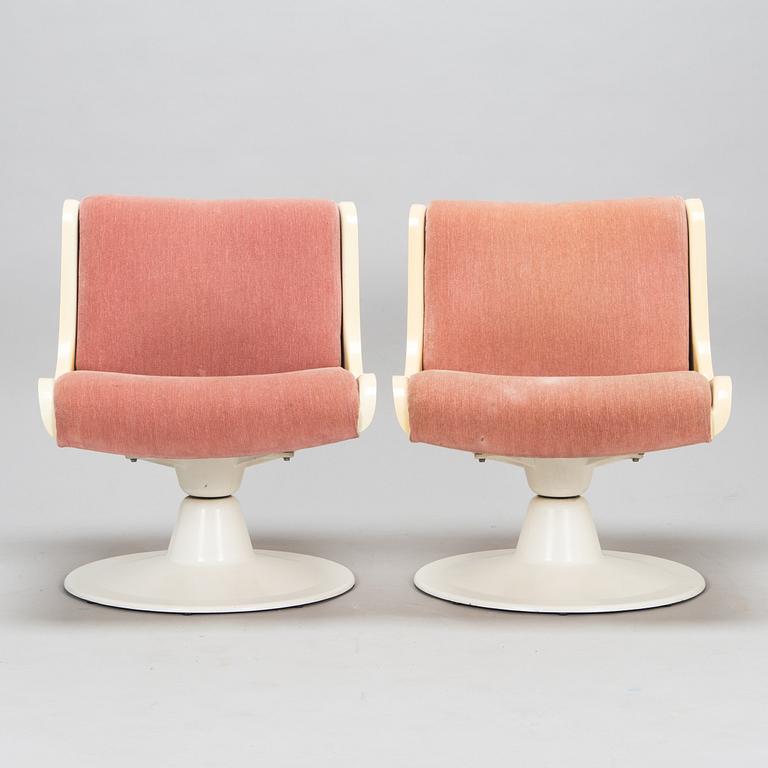 Yrjö Kukkapuro, nojatuolipari, "C-Saturnus" Haimi 1970-luvun loppu.