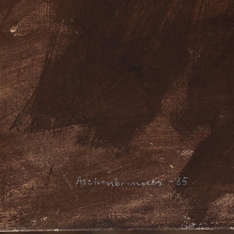 Lennart Aschenbrenner, oil on canvas, signed and dated-85.