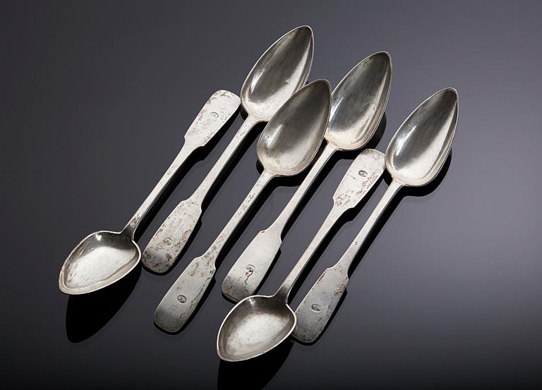 SKEDAR, 6 st silver. Vikt ca 342 g.