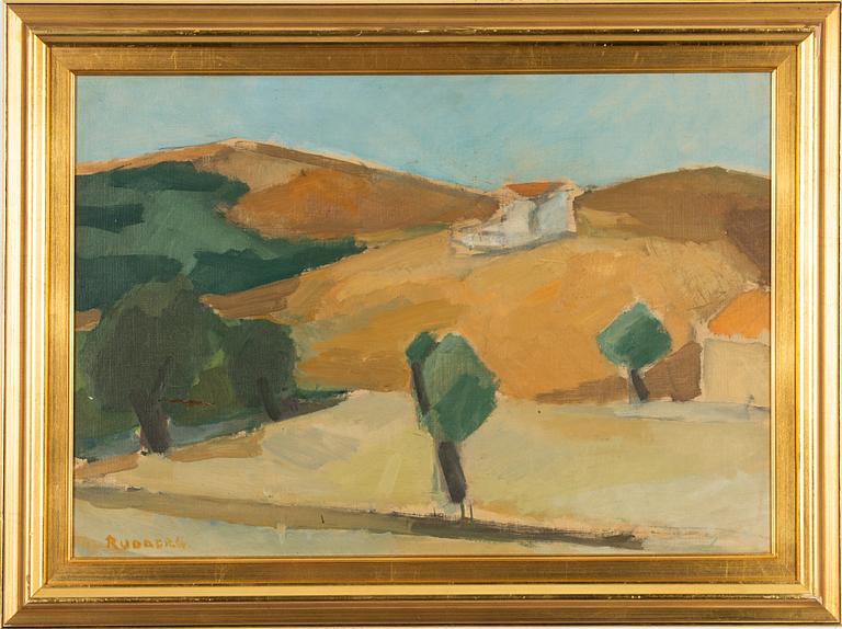 Gustav Rudberg, Southern Landscape.