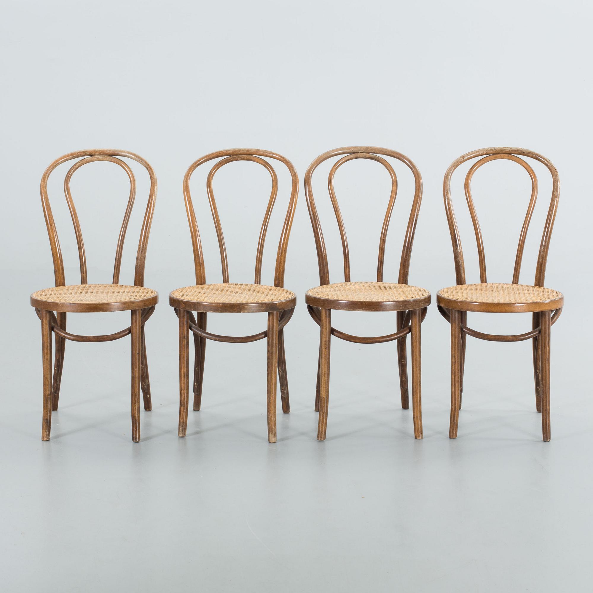 CAFÉSTOLAR, 4 st, märkta ZPM, Radomsko. Polen. 1900-talets början.