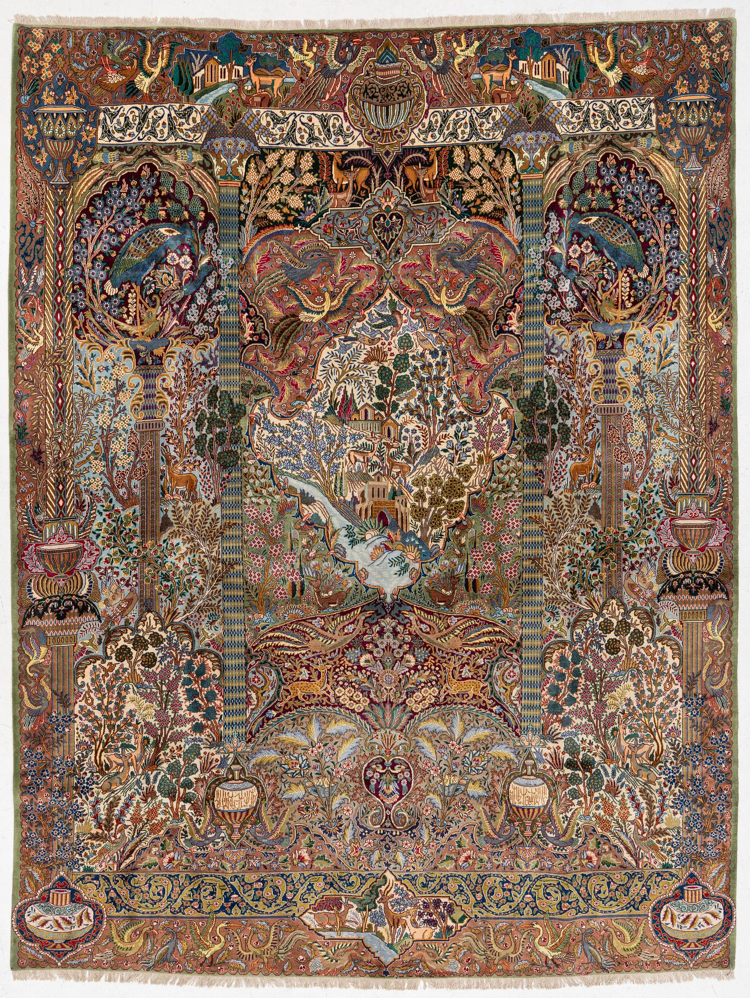 Matta, Kashmar, ca 390 x 300 cm.