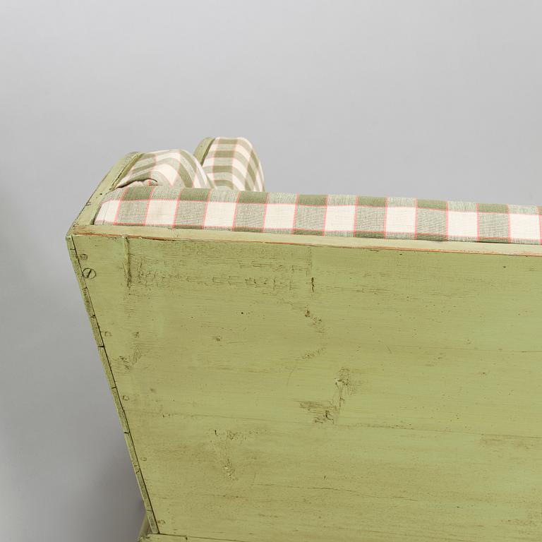Trågsoffa, allmoge, 1800-talets senare hälft.