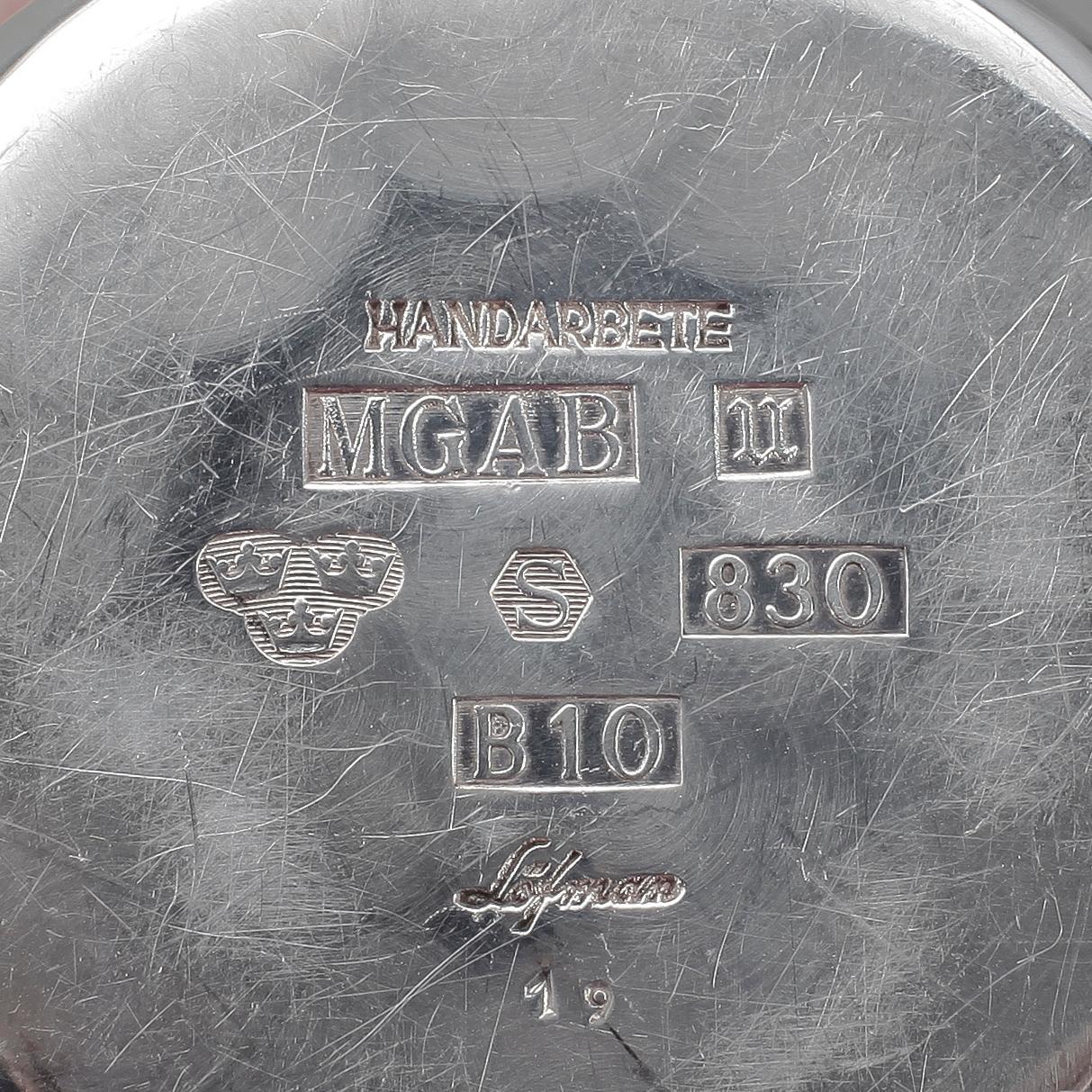 KAFFESET, 3 delar, silver, Erik Löfman, 1975-1976, tot vikt 793 gram.