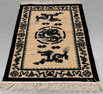 A RUG, silk China, ca 152 x 92 cm.