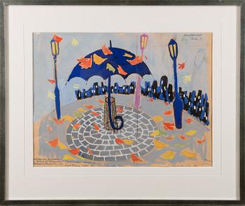 TOVE JANSSON, LUONNOS NÄYTEIKKUNAA VARTEN "TAKAISIN KAUPUNKIIN".
