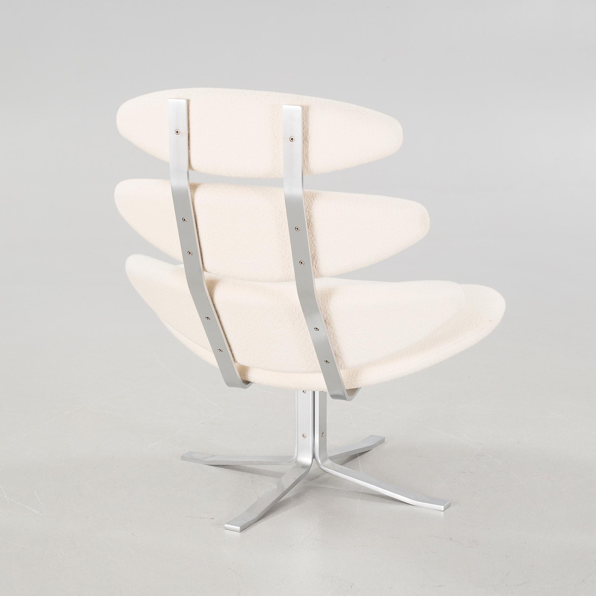 A lounge chair by Poul Volther for Erik Jørgensen in Denmark, model "Corona", around the year 2000.