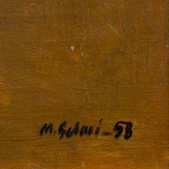 Oil on canvas, signed and dated -58.