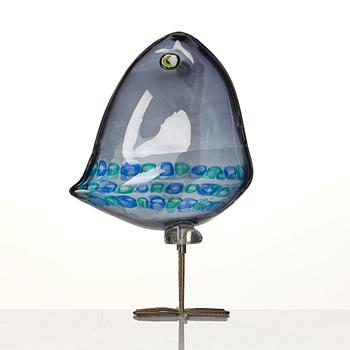 Alessandro Pianon, a 'Pulcino' glass sculpture of a bird, Vistosi, Murano, Italy 1960s.