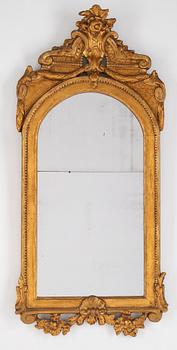 A gilt mirror, Stockholm, second half of the 18th Century.