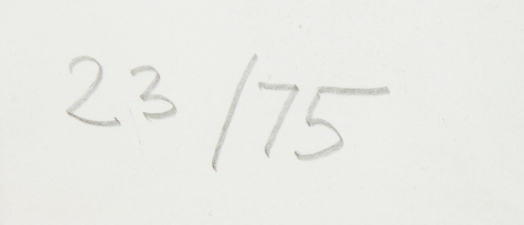 Yan Pei-Ming 严培明, lithograph, signed and numbered 23/75.