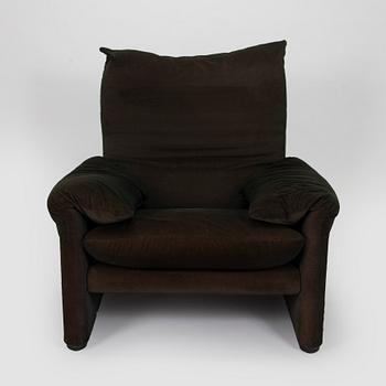 Vico Magistretti, A "Maralunga", armchair, Cassina, Italy.