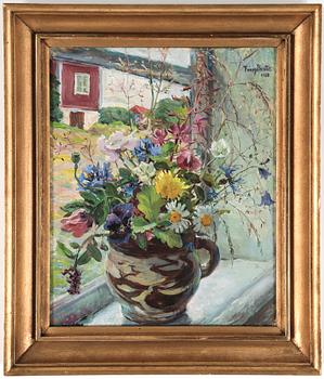 FANNY BRATE, olja på pannå, signerad och daterad 1933.