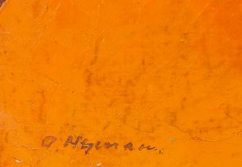 OLLE NYMAN, oil on panel, signed.
