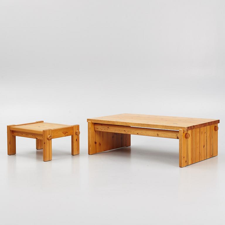 Yngve Ekström, two 'Dymling' coffee tables, Swedese, 1970's.