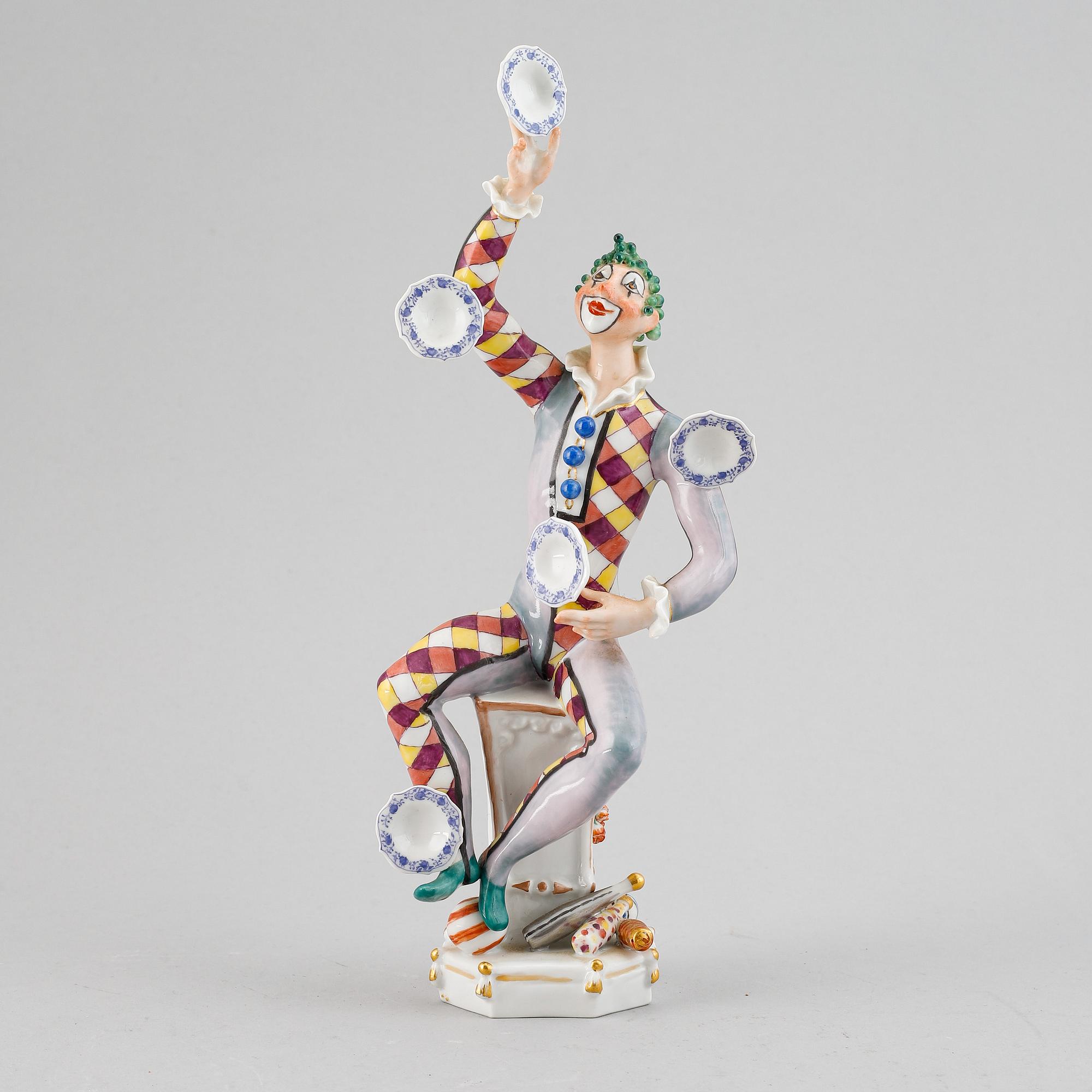 Peter Strang, a Meissen porcelain figurine, Germany.